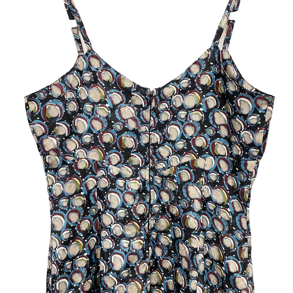 Vintage Chinchilla Womens Size 6 Printed Rayon Slip Dress - Picture 5 of 6